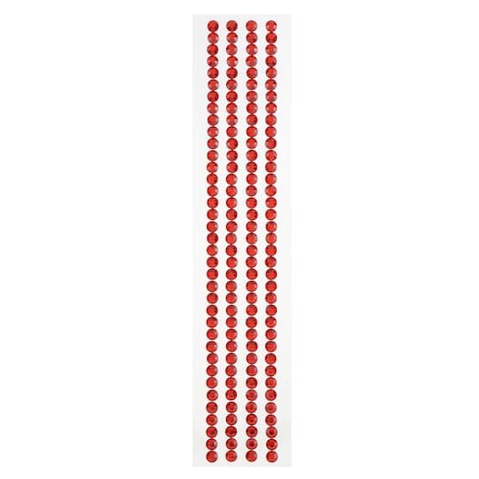 12 Packs: 4 ct. (48 total) Red Striped Bling Stickers by Recollections™